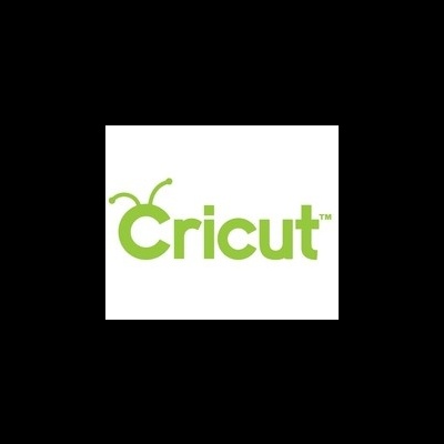 Logotipo verde da marca Cricut com antenas no 'C' e TM