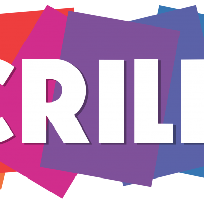 Logótipo da marca ACRILEX em fundo colorido