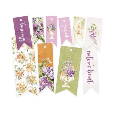 Marcadores de livros florais coloridos com texto inspirador