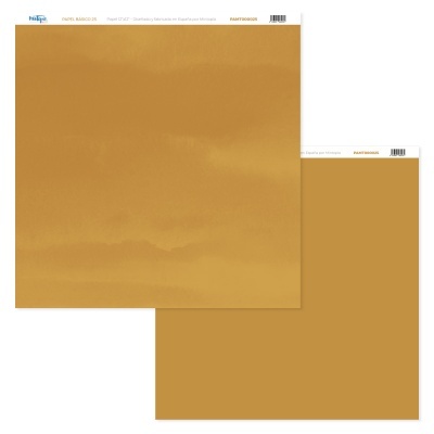 Folhas mostarda de papel para decoupage e scrapbooking