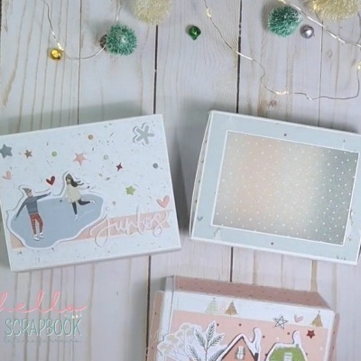 Caixas de papelão decorativas para crianças com estrelas e janela transparente