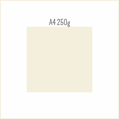 Folha de papel creme A4 250g