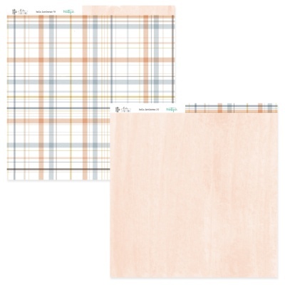 Papel decorativo para scrapbook com padrão xadrez e lado liso cor de rosa