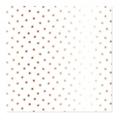 Padrão de círculos castanhos e beges em fundo branco