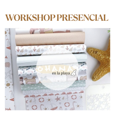 Folhas decorativas com padrões marinhos e estrela-do-mar em fundo branco