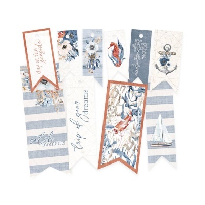 Marcadores de livros com temas náuticos e textos inspiradores