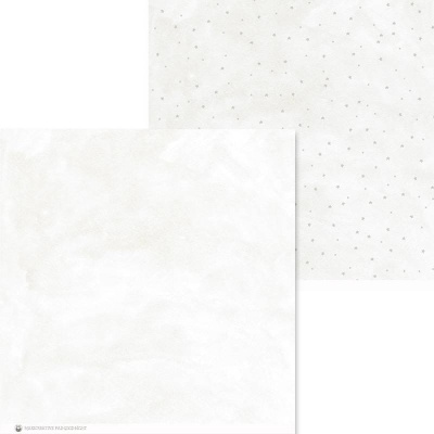 dois tecidos brancos, um com pequenos pontos pretos, outro liso brilhante