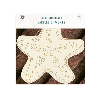 Embellishments estrela-do-mar em cartão leve