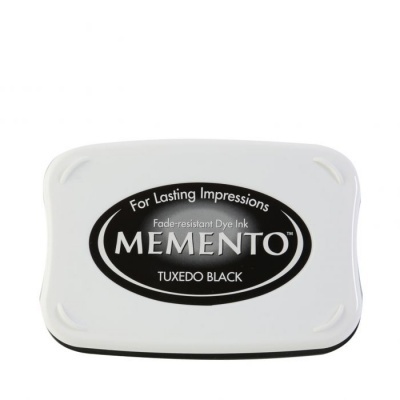 Almofada de tinta preta Memento Tuxedo Black para carimbo