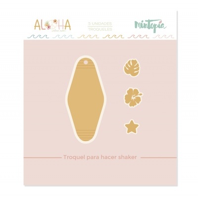 Embalaem de troqueles com cinco formas para fazer shaker, em cartão castanho claro