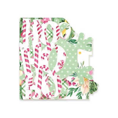 Bloco de notas decorativo com letras e padrão floral e de bolinhas