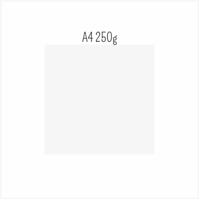 Folha branca A4 250g com fundo branco
