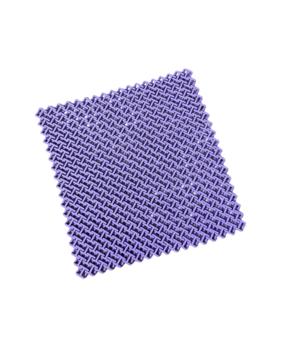 Tapete quadrado roxo entrelaçado de plástico com textura padrão
