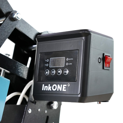 Dispositivo electrónico preto InkONE com visor digital e botões