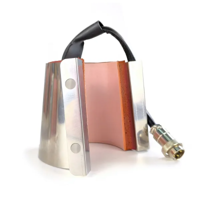 Elemento de aquecimento em metal com cabo e conetor