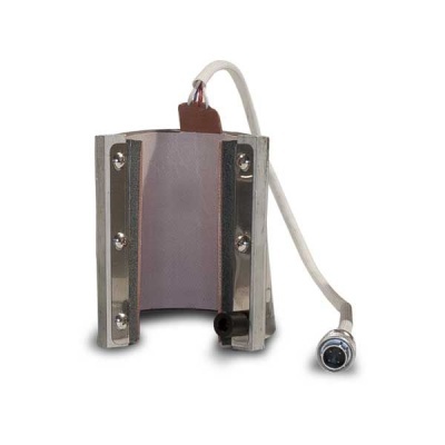 Resistência elétrica metálica curva com cabo e conector