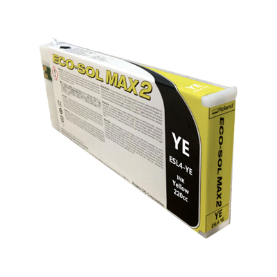 Embalagem de tinta Roland ECO-SOL MAX 2 amarela 220cc