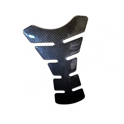 Protetor para depósito de mota com padrão de fibra de carbono preta