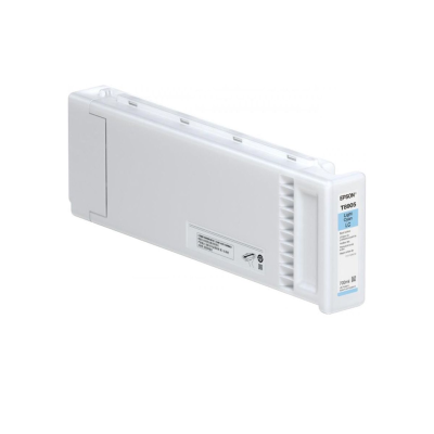 Cartucho de tinta Epson T7895 Ultra Cyan branco com etiquetas azuis e pretas