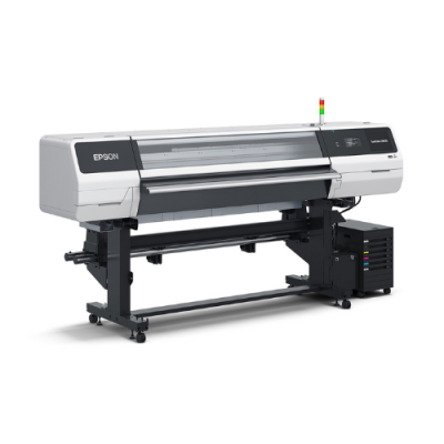Impressora industrial Epson SureColor SC-S80600 com painel digital e estrutura metálica