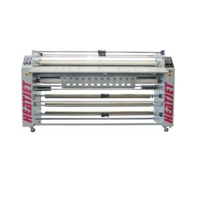 Máquina industrial HeatJet com rolos metálicos e painel de controlo