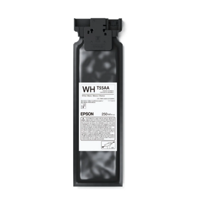 Cartucho de tinta Epson WH T55AA 250 ml preto com etiqueta branca