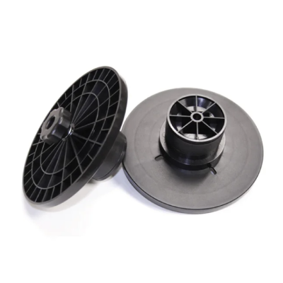 Carretéis de plástico preto para fios ou cabos