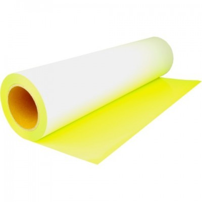 Rolo de papel branco com lado amarelo