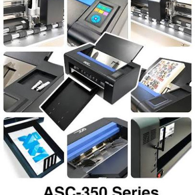 Máquina cortadora de folhas ASC-350 Series Auto Sheet Cutter em várias vistas