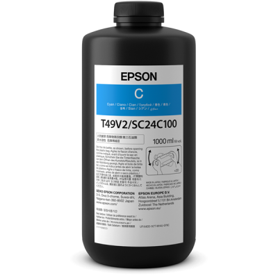 frasco preto de tinta Epson cyan 1000 ml