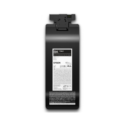 Cartucho de tinta preto EPSON modelo T54L1 com etiquetas e fundo branco