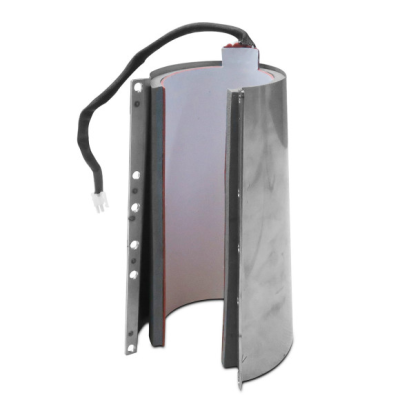 Elemento aquecedor cilíndrico com revestimento metálico e cabo elétrico