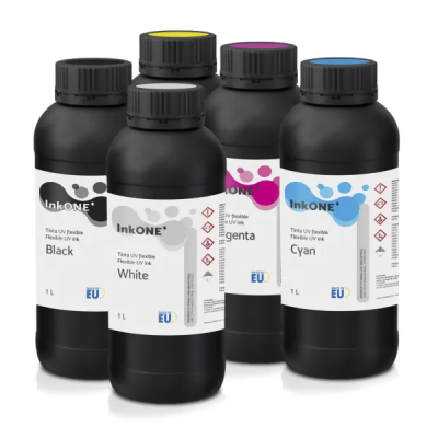 Bottles de tinta UV flexível InkONE em várias cores