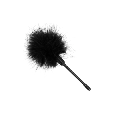 Pluma de toque preta com cabo fino