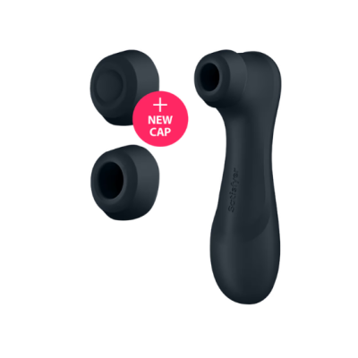 Dispositivo preto com duas tampas adicionais e selo + NEW CAP