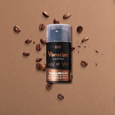 Frasco de gel intt Vibration! COFFEE com grãos de café