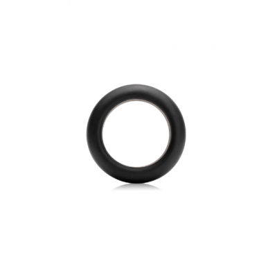 Anel preto de silicone circular