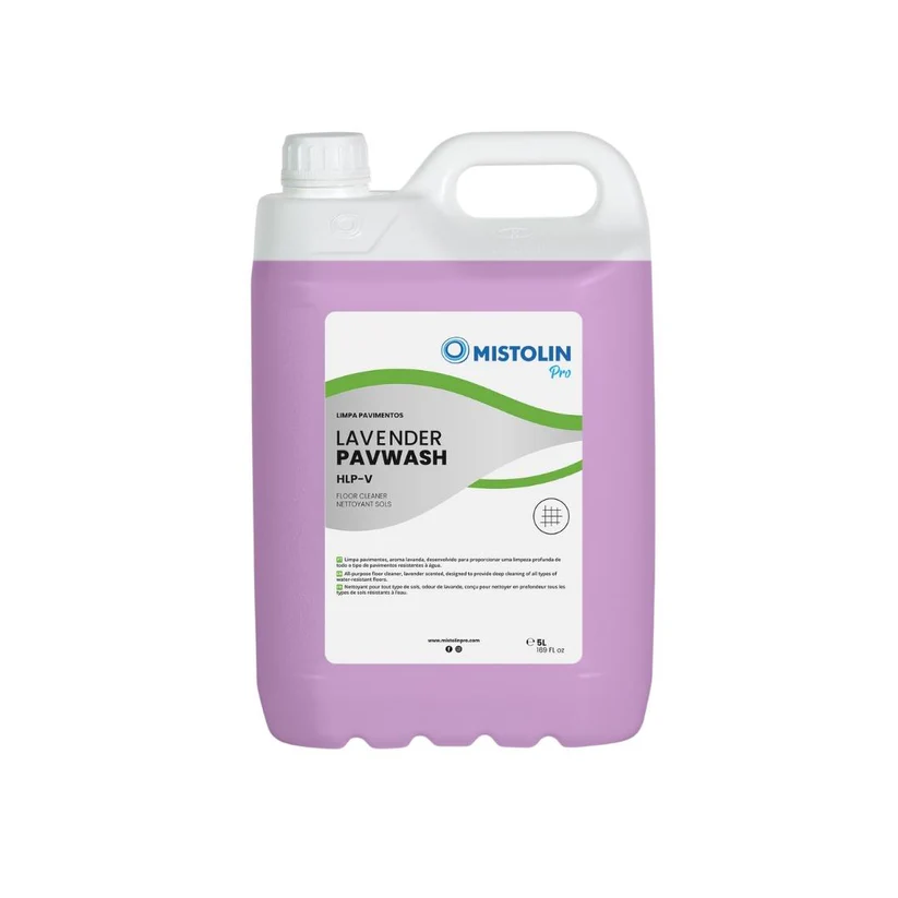 Galão de produto de limpeza lavanda MISTOLIN Pro 5L para pavimentos