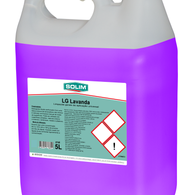 Recipiente plástico roxo 5L para limpeza LG Lavanda