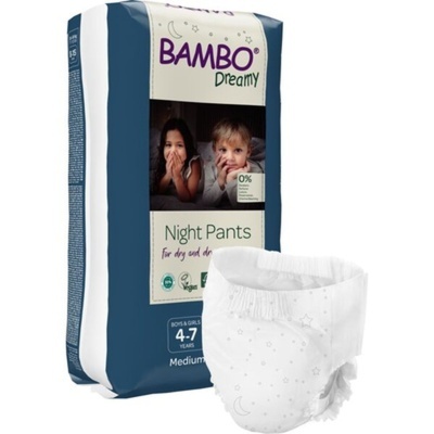 Fraldas Bambo Dreamy Night Pants tamanho médio para crianças de 4 a 7 kg
