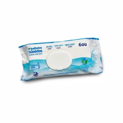 Embalagem de palhetes húmidos Softtex XXL 60 unidades