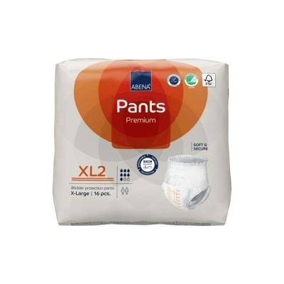 Pacote de fraldas pants ABENA Premium XL2 com 16 unidades