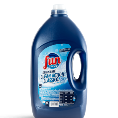 Garrafão azul de detergente Clean Action Clássico