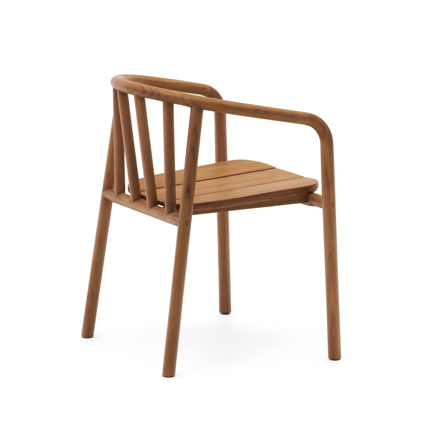 Cadeira Turquet, exterior, madeira teca Cadeira em madeira clara com design simples e moderno