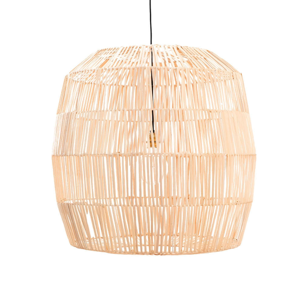 Candeeiro de Teto em Rattan Nama Ø78x78 Candeeiro de teto em vime natural entrelaçado pendurado