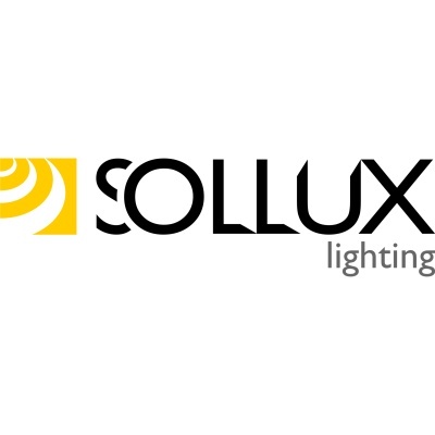 Logótipo Sollux Lighting com ícone amarelo e texto preto
