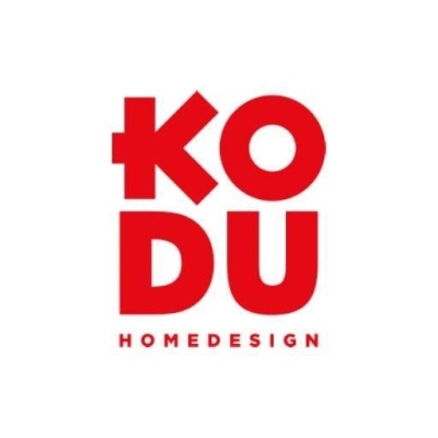 Logótipo vermelho KODU HOMEDESIGN