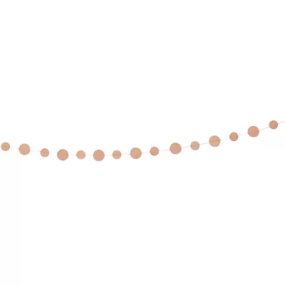 Guirlanda de discos de cortiça redondos em fio fino