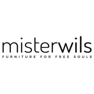 Logótipo da marca misterwils com texto