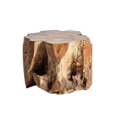 Tronco de madeira rústico com textura natural e cores castanho claro e escuro